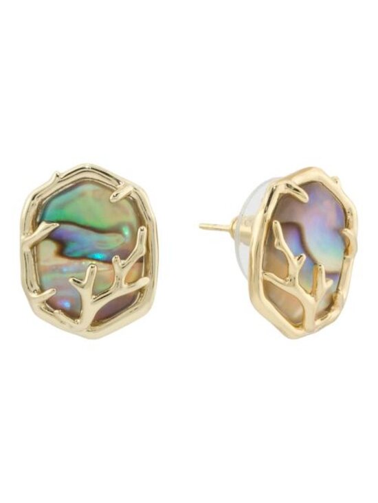 Kendra Scott Jewelry - KENDRA SCOTT Gold Abalone Shell Daphne Stud Earrings